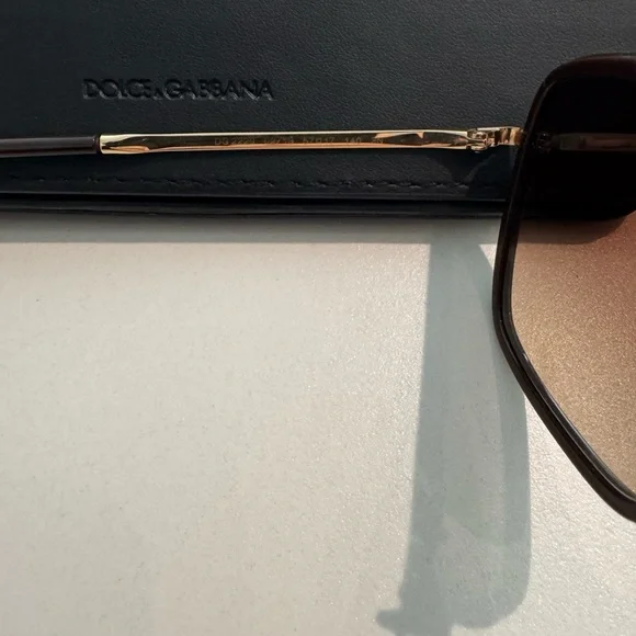Dolce & Gabbana 57mm Gradient Aviator Sunglasses